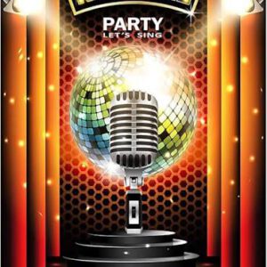 Karaoke- Festpaket #2 JBL710 högtalare + 2 mikrofoner med stativ + 2 discoljus.