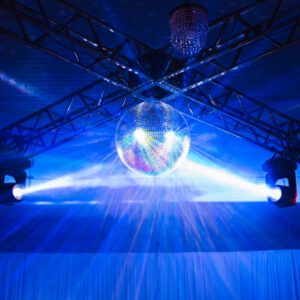 Discoljus och discokula på fest – hyr partyljus